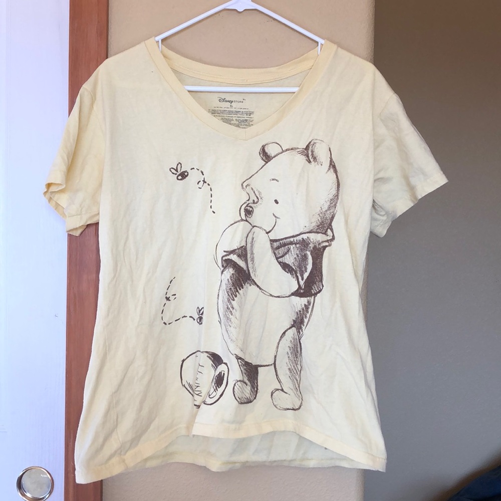 Winnie the Pooh v neck t shirt